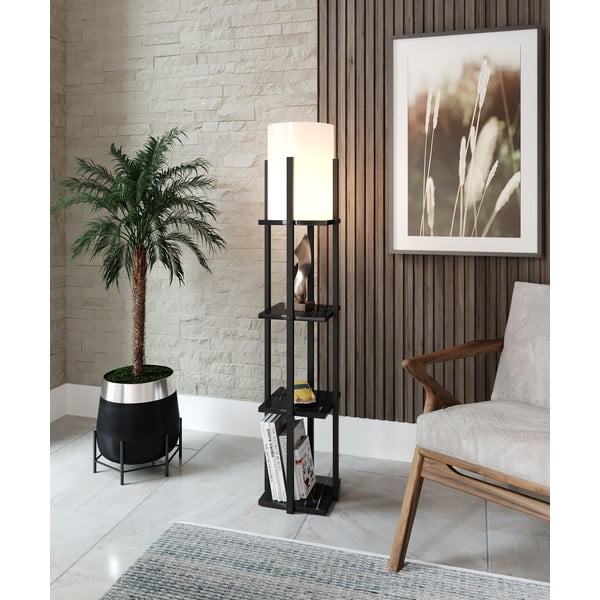 Černá stojací lampa (výška 135 cm) Nora – Opviq lights-image-1