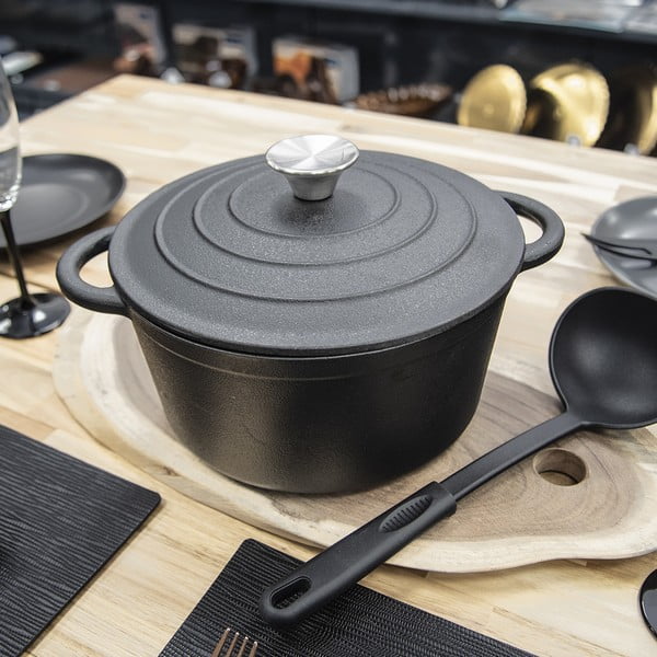 Litinový hrnec s pokličkou na indukci 4 l LITINA – Orion-image-2