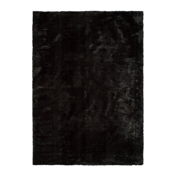 Černý koberec Universal Unic Liso Negro, 65 x 120 cm