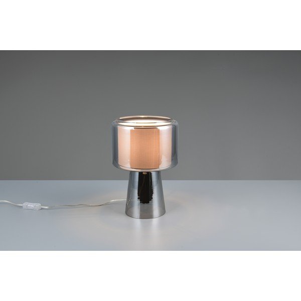 Šedá stolní lampa (výška 29 cm) Rocka – Trio-image-4