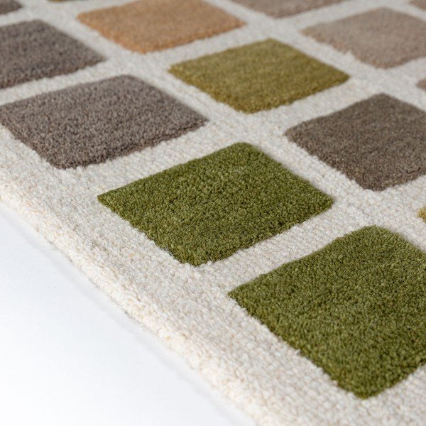 Zelený ručně tkaný vlněný koberec 140x200 cm Renga Wool – Flair Rugs-image-3