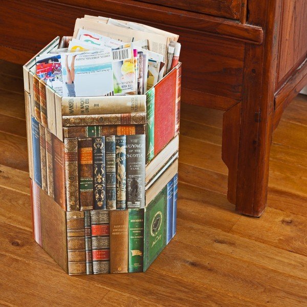 Kartonový odpadkový koš Books-image-1
