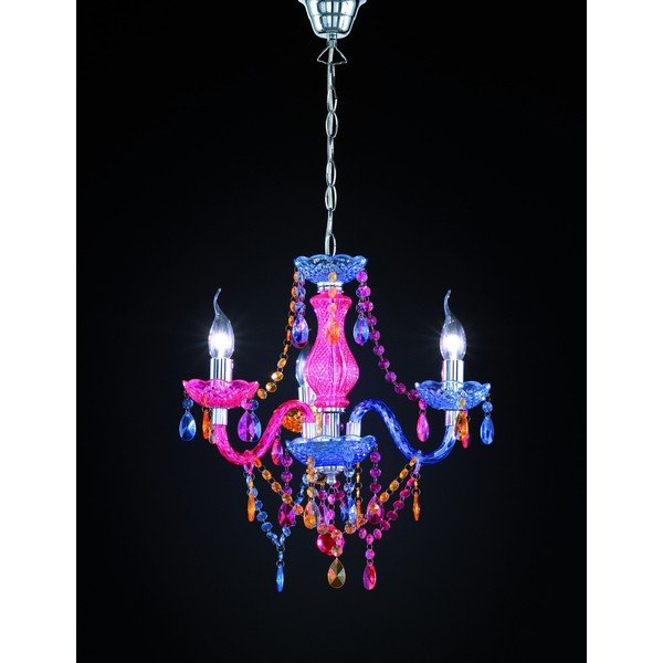 Kovové závěsné svítidlo se stínidlem z akrylového skla ø 46 cm Lüster – Reality-image-2