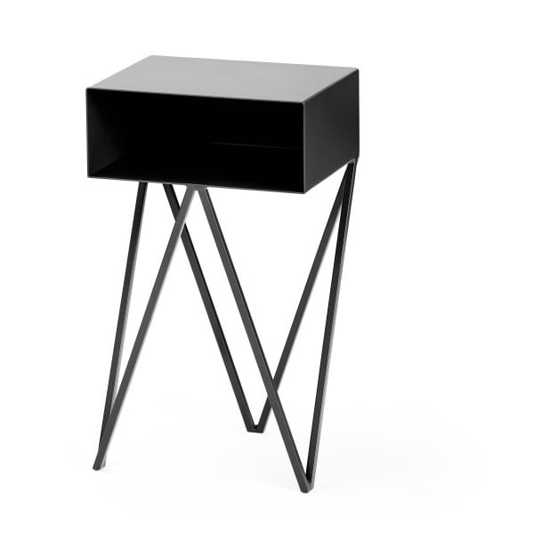 Černý noční stolek &New Mini Robot