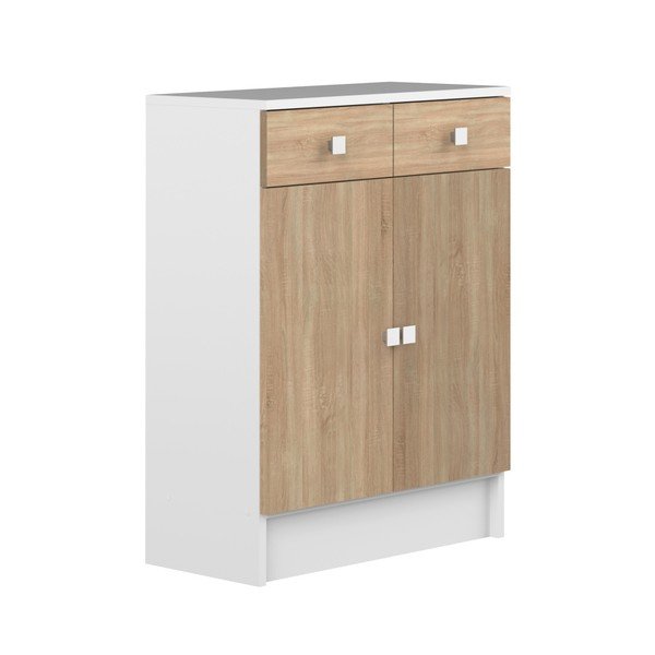 Koupelnová skříňka v dekoru dubového dřeva TemaHome Combi-image-3