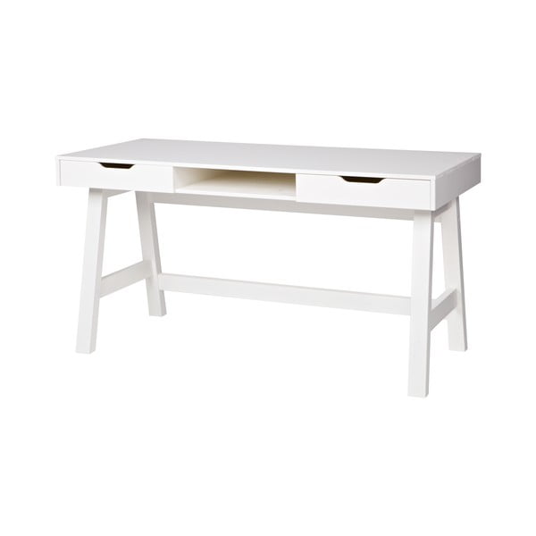 Bílý psací stůl WOOOD Nikki-image-3