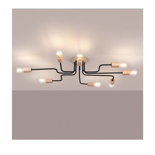 Stropní svítidlo v černo-přírodní barvě 60x100 cm Dazzle – Nice Lamps