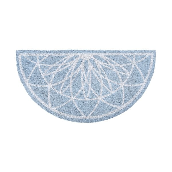 Modrá půlkruhová rohožka z kokosového vlákna PT LIVING Fairytale coir