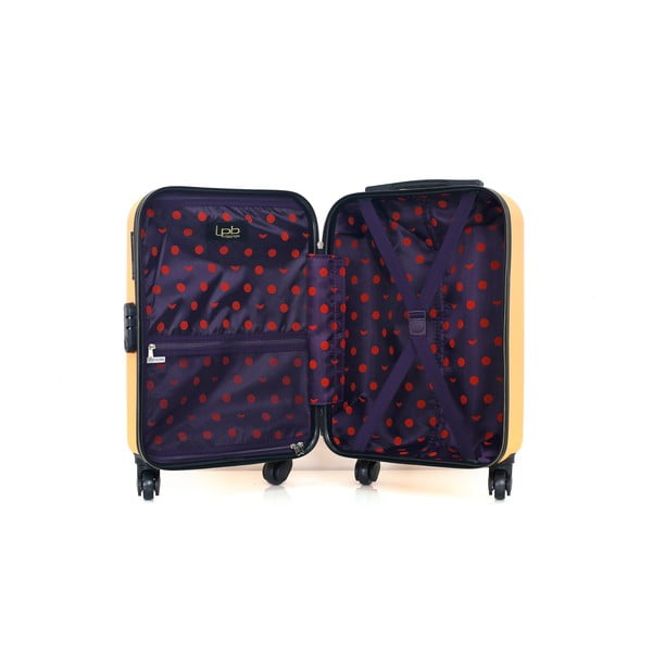 Oranžové zavazadlo na 4 kolečkách LPB Francis, 31 l-image-3