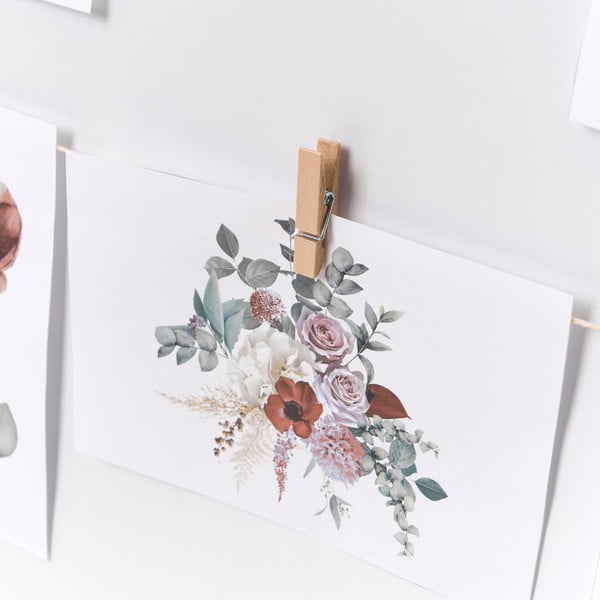 Rámeček na zeď v přírodní barvě 43x43 cm – Casa Selección-image-1