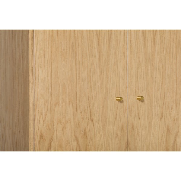 Šatní skříň v dekoru dubu v přírodní barvě 80x190 cm Flora – Woodman-image-1