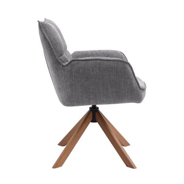 Šedá čalouněná jídelní křesla v sadě 2 ks Marilla – Unique Furniture-image-1