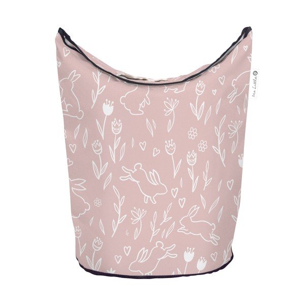 Růžový látkový dětský úložný koš Sweet Bunnies - Butter Kings-image-2
