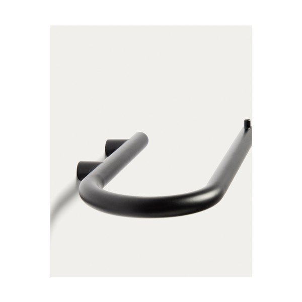 Černý nástěnný držák na toaletní papír z nerezové oceli Arely – Kave Home-image-2