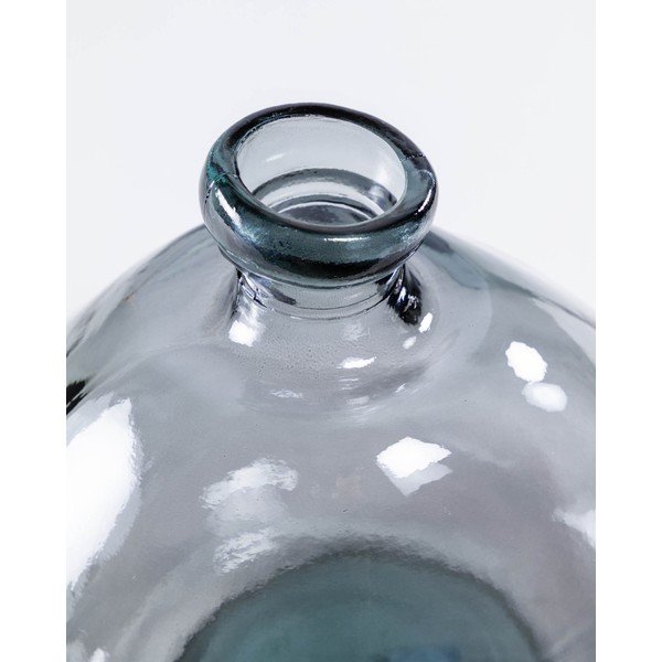 Modrá váza z recyklovaného  skla (výška 33 cm) Brenna – Kave Home-image-2