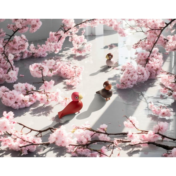 Dřevěná soška (výška 12,5 cm) Bird Flora – Kay Bojesen Denmark-image-1