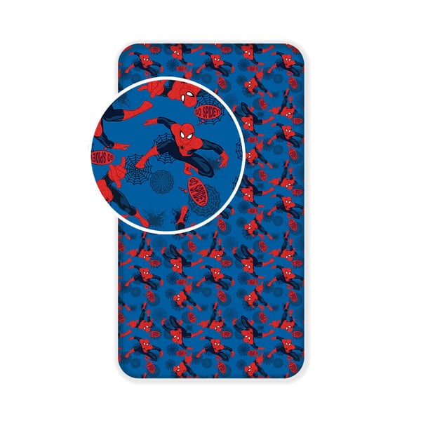 Dětské bavlněné prostěradlo Jerry Fabrics Spiderman, 90 x 200 cm
