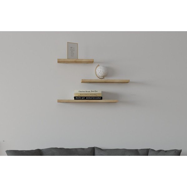 Police v dekoru dubu v sadě 3 ks Leila - Kalune Design-image-4