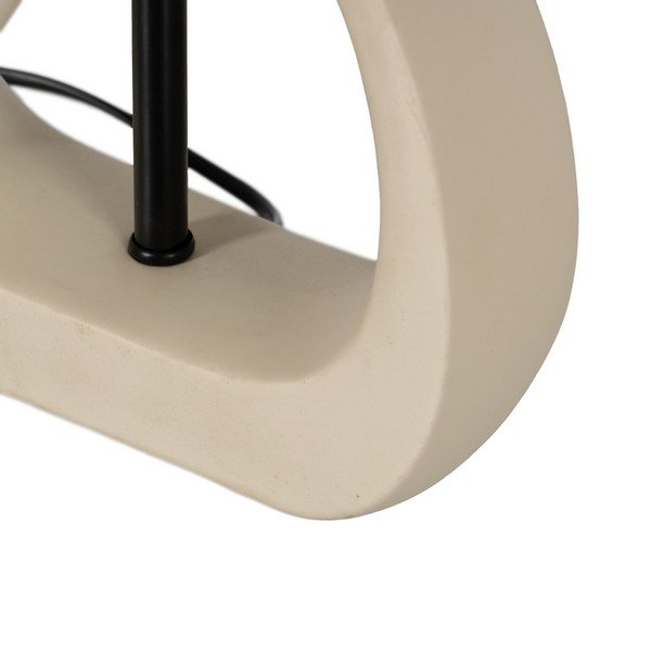 Stolní lampa s ratanovým stínidlem v béžové a přírodní barvě (výška 37,5 cm) – Ixia-image-1