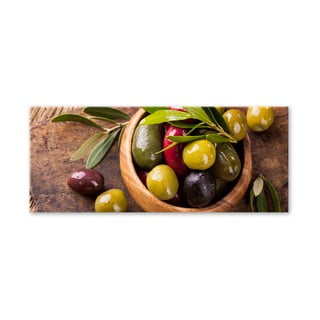 Obraz Styler Glasspik Kitchen Olives I, 30 x 80 cm