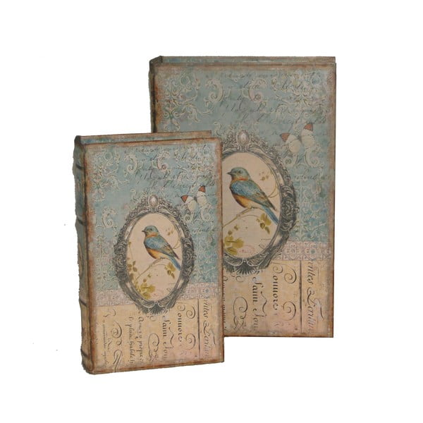 Sada 2 krabiček Antic Line Bird Book