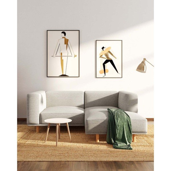 Světle šedá rohová pohovka (pravý roh) Kukumo – Ame Yens-image-1