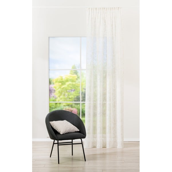 Béžová záclona 140x260 cm Baroque – Mendola Fabrics-image-1