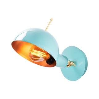 Nástěnné svítidlo ve světle modré a bronzové barvě ø 15 cm Sivani – Opviq lights