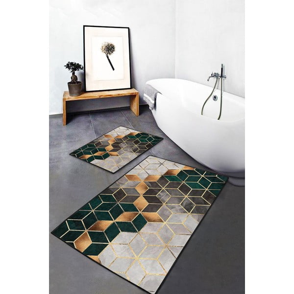 Sada 2 koupelnových předložek Mila Home Optic-image-1