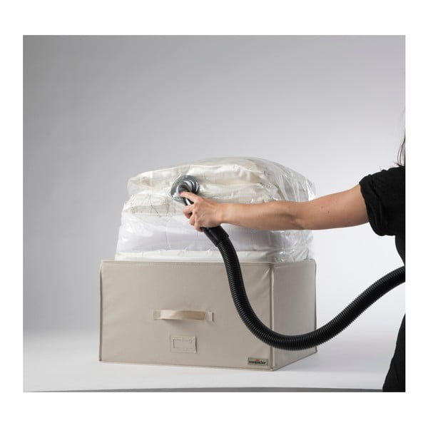 Světle béžový vakuový box Compactor, délka 55 cm-image-2