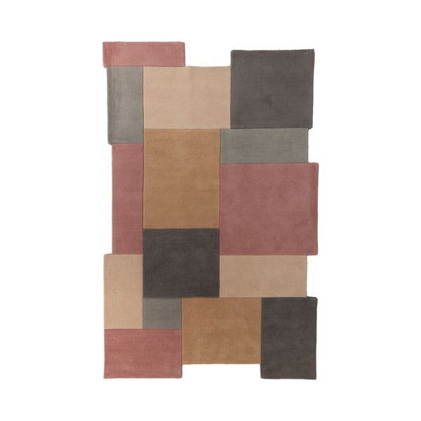 Vlněný koberec Flair Rugs Collage Earthy, 150 x 240 cm