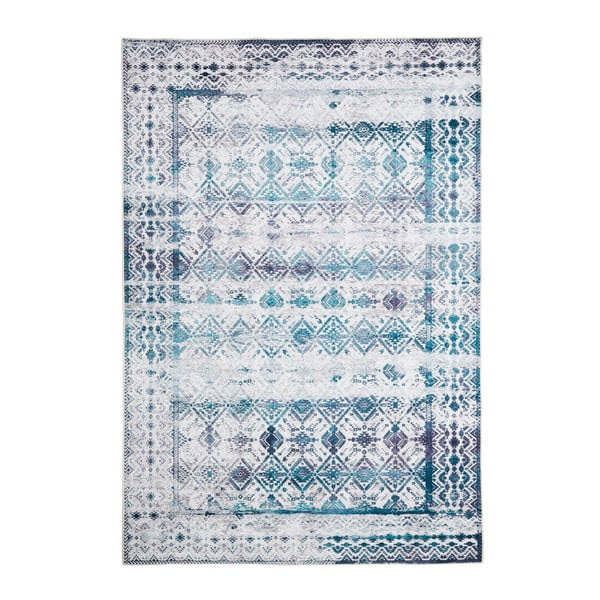 Světle modrý koberec Floorita Kilim, 120 x 180 cm