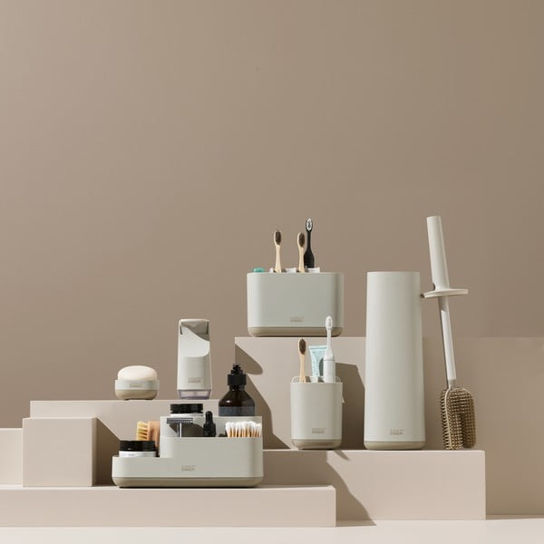 Béžový plastový stojan na zubní kartáčky EasyStore – Joseph Joseph-image-3