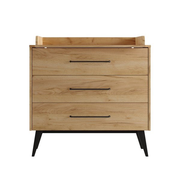 Přebalovací pult v dekoru buku v přírodní barvě Retro – Pinio-image-3