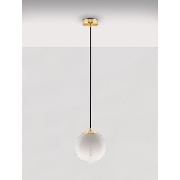 Bílé/ve zlaté barvě skleněné závěsné svítidlo ø 20 cm Vita – Nova Luce-image-4