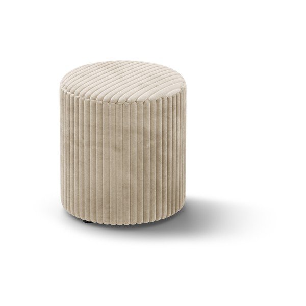 Béžový manšestrový taburet Dia – Micadoni 