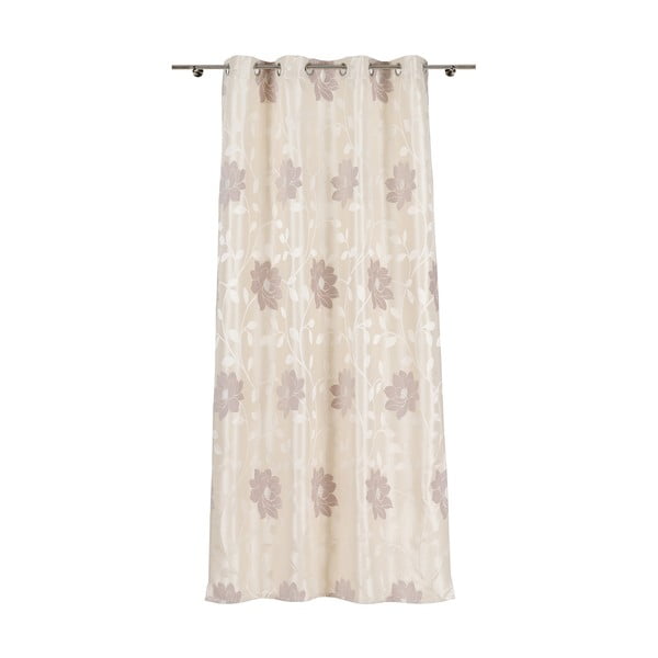 Béžový závěs z žakáru 140x245 cm Maura – Mendola Fabrics