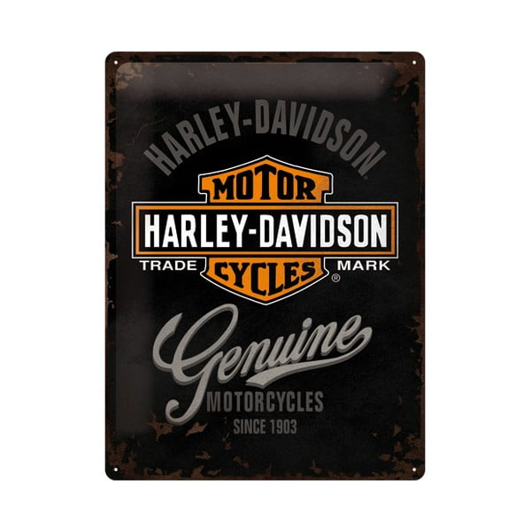 Plechová cedule Harley Motorcycles, 30x40 cm