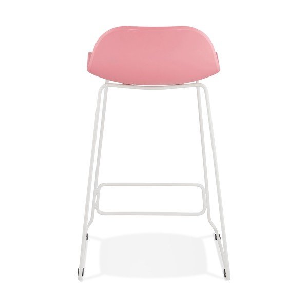 Růžová barová židle Kokoon Slade Mini, výška sedu 66 cm-image-3