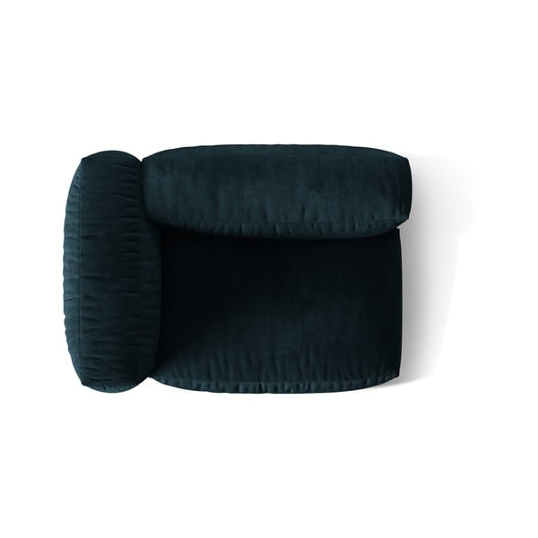 Tmavě modrý sametový modul pohovky (levý roh) Martina – Micadoni -image-3