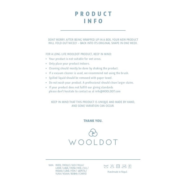 Antracitový pletený podtácek z vlny Wooldot Braider Coaster, 20 x 20 cm-image-4