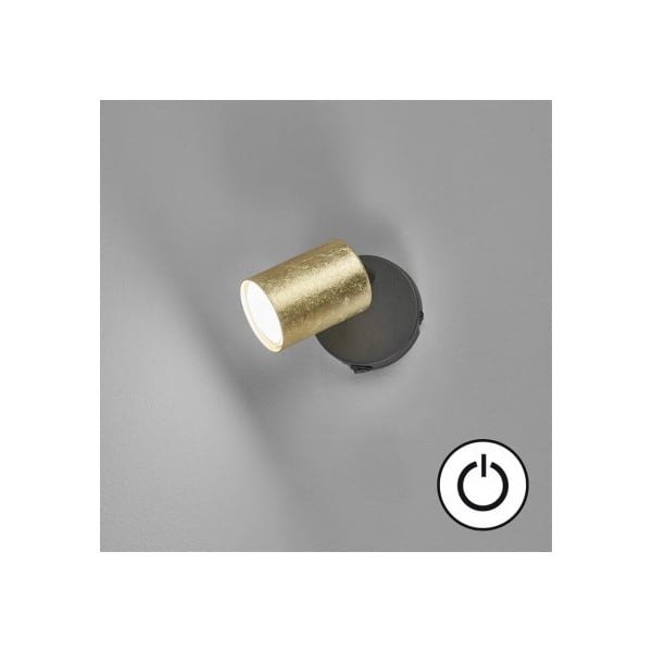 Nástěnné svítidlo v černé a zlaté barvě ø 8 cm Vano – Fischer & Honsel-image-1