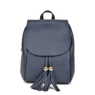 Modrý kožený batoh Sofia Cardoni Tina