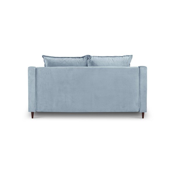 Světle modrá sametová pohovka Mazzini Sofas Freesia, 150 cm-image-3