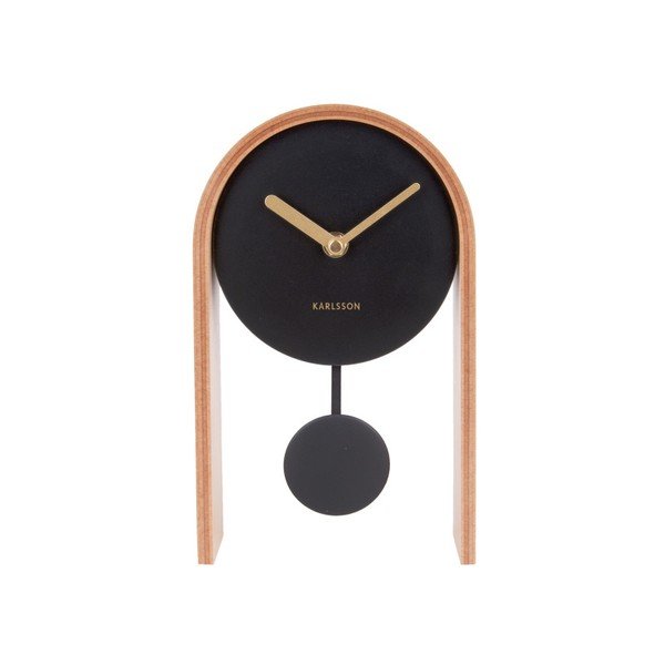 Stolní hodiny s březovým dřevem Karlsson Smart Pendulum Light-image-2