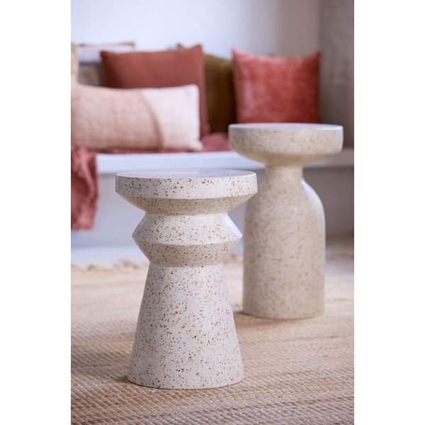 Terrazzo kulatý odkládací stolek ø 32 cm Sella – Light & Living-image-2