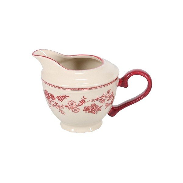 Vínová/slonovinová porcelánová konvička na mléko 180 ml Cyril – S|P Collection