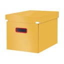 Žlutý kartonový úložný box s víkem 32x36x31 cm Click&Store – Leitz