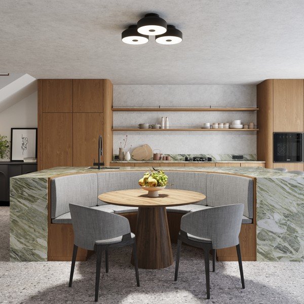 Černé stropní svítidlo ø 30 cm Blacko – Sollux-image-3