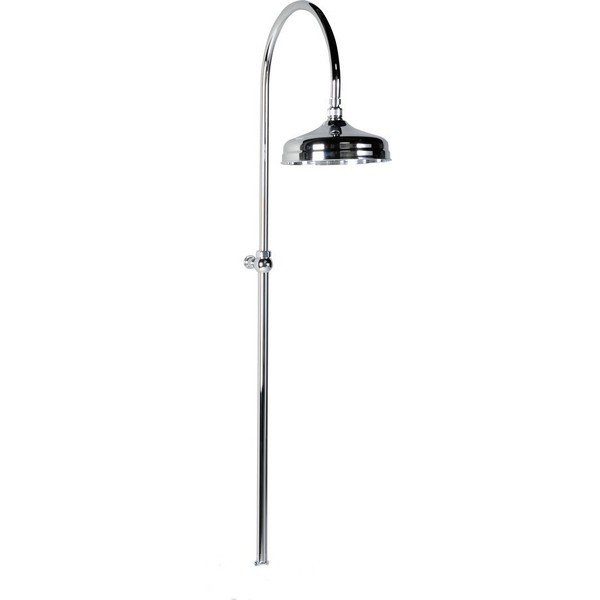 Mosazný sprchový set v leskle stříbrné barvě s hlavovou sprchou 123 cm Antea – Sapho